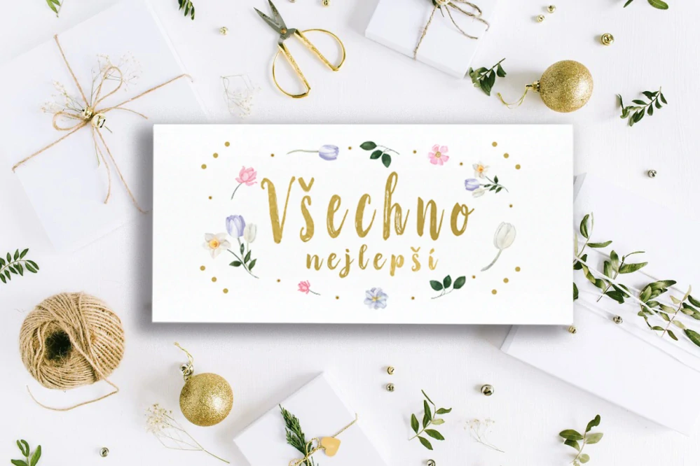 Dárková obálka - všechno nejlepší