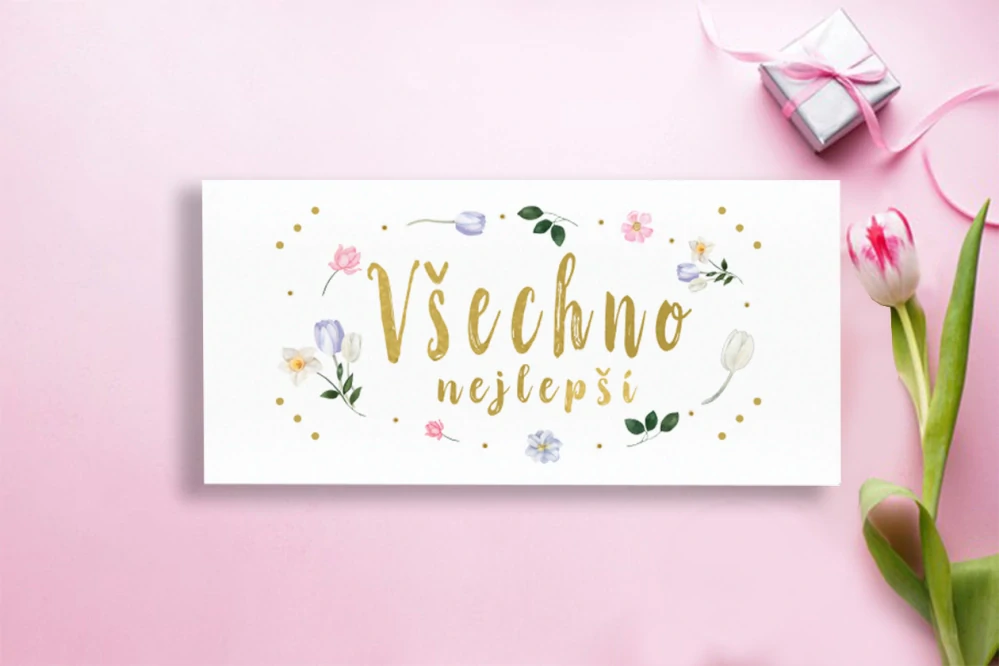 Dárková obálka - všechno nejlepší